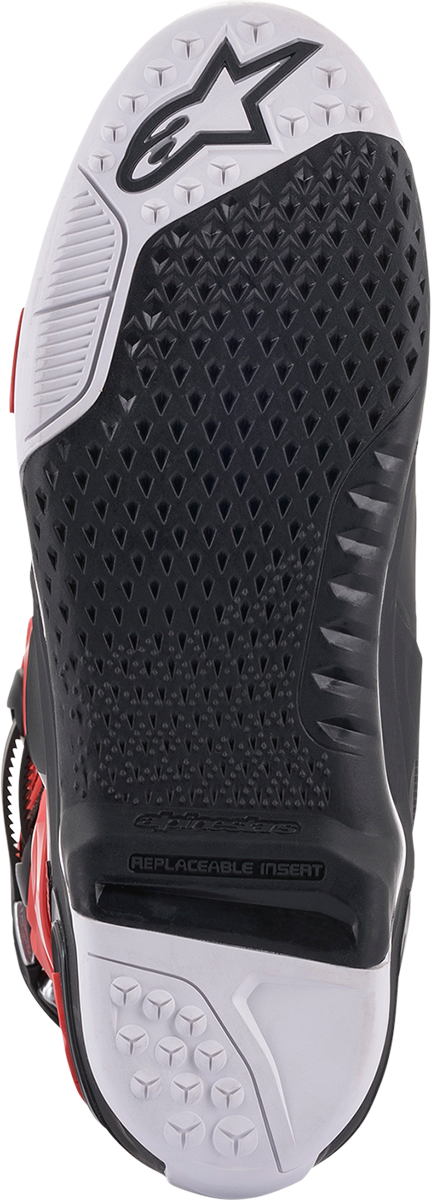 Botas ALPINESTARS Tech 10 - Negro/Rojo - US 12 2010020-31-12