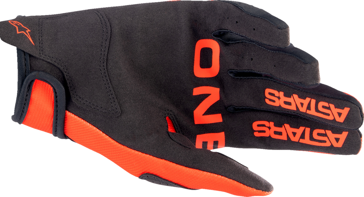 Guantes de radar ALPINESTARS - Naranja intenso/Negro - Pequeños 3561823-411-S