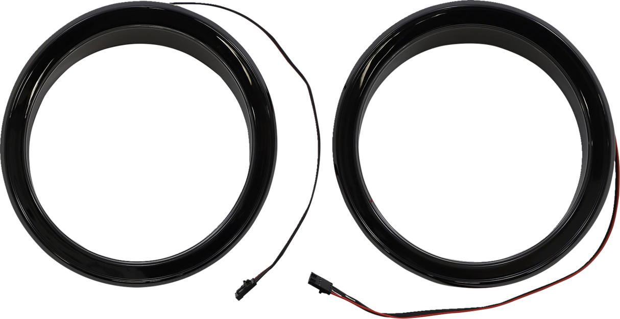 Altavoz frontal CIRO con acento LED - Negro 42101