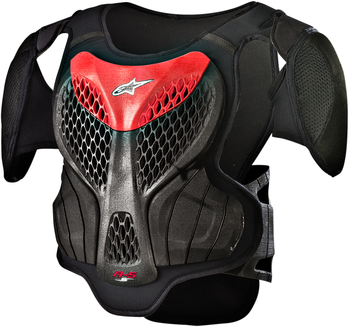 Armadura para jóvenes ALPINESTARS A-5s - Negro/Rojo - L/XL 6740518-13-LXL