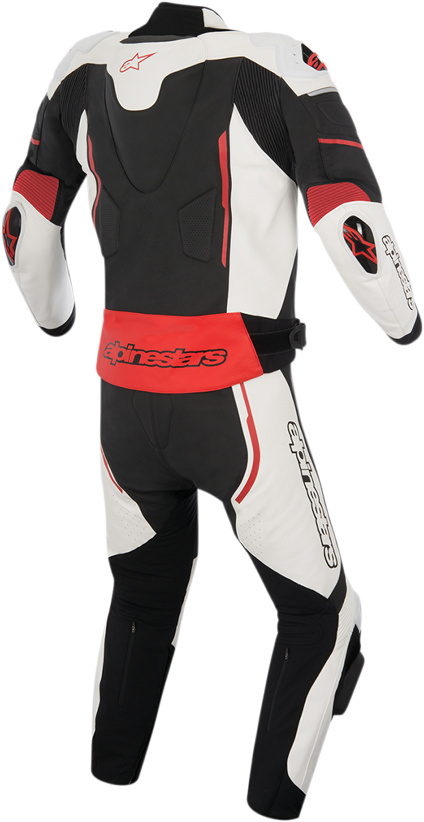 Traje de cuero de 2 piezas ALPINESTARS Atem v3 - Negro/Blanco/Rojo - US 40 / EU 50 3166515-123-50