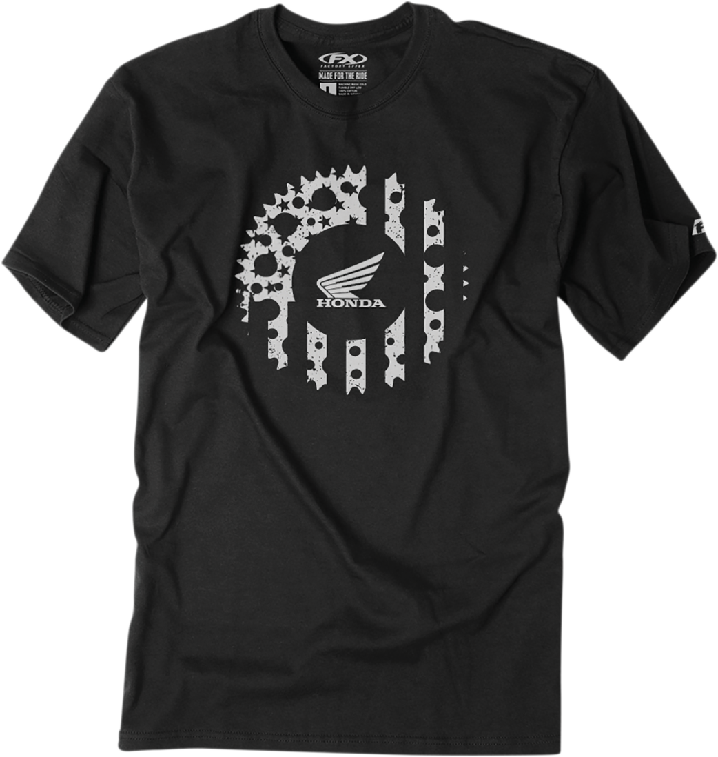 Camiseta FACTORY EFFEX Honda Sprocket - Negra - Grande 24-87304