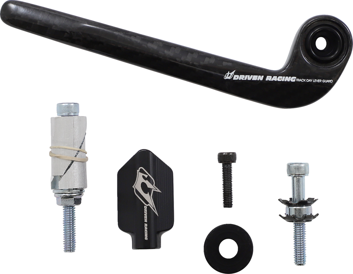 DRIVEN RACING Protector de maneta - Fibra de carbono - Embrague - Negro DCTDLG-2-BK