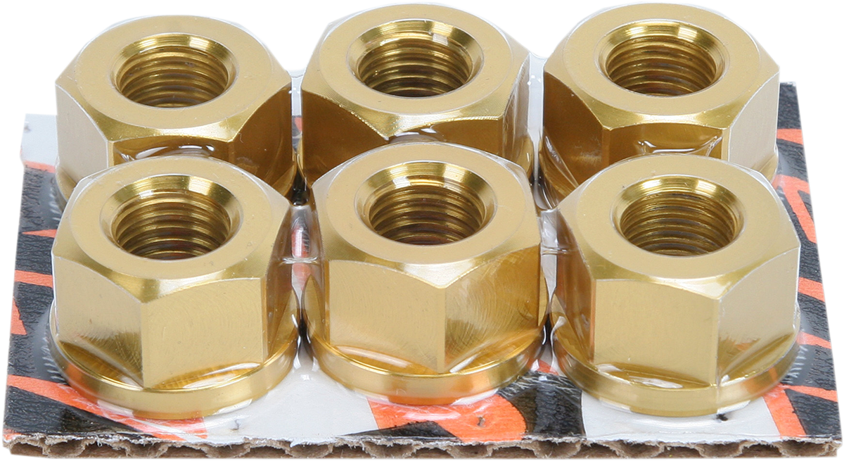 Tuercas de piñón de aluminio DRIVEN RACING - Oro - M10 x 1,25 DSNGD