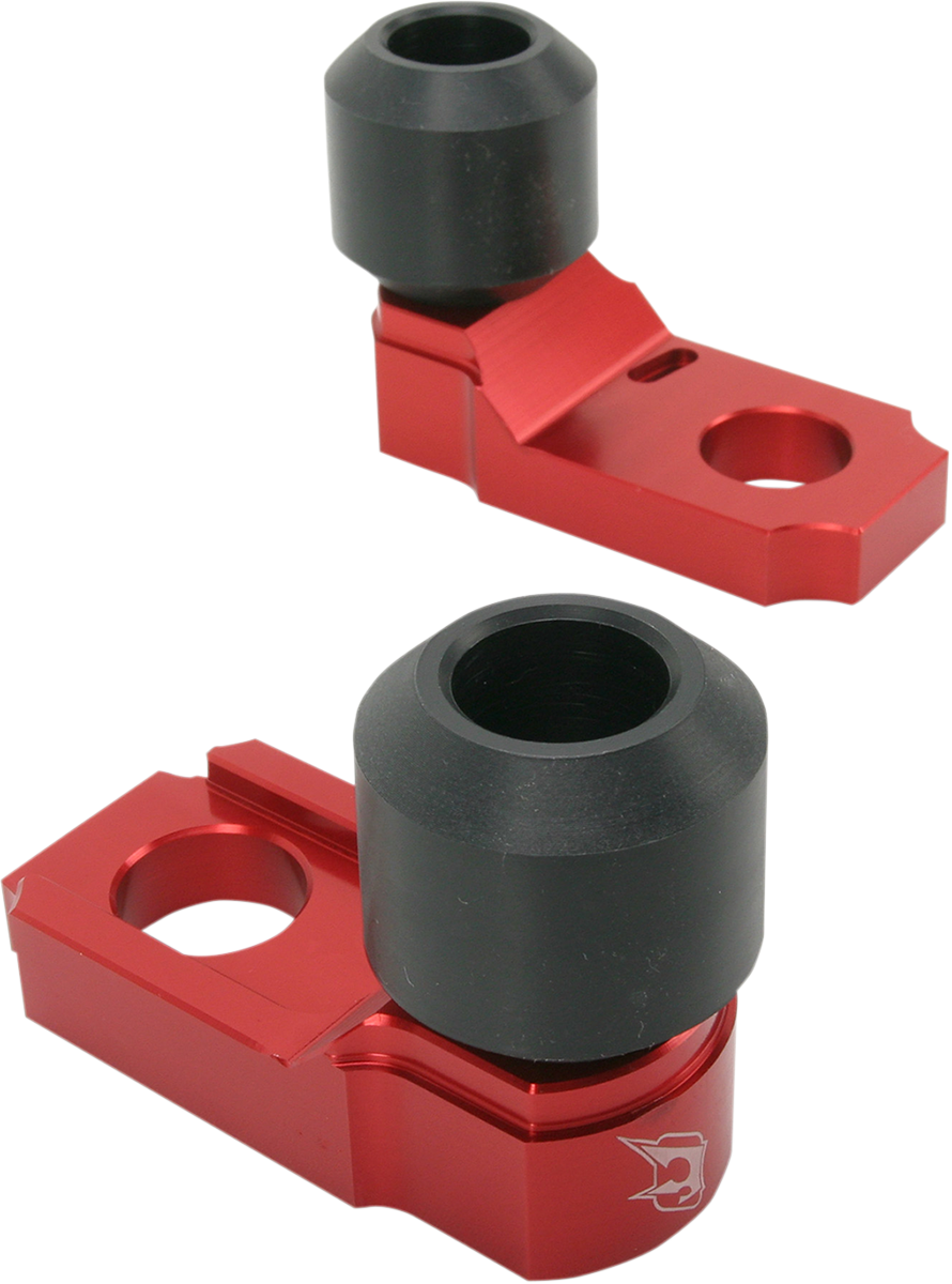Deslizadores de bloque de eje DRIVEN RACING - Triumph - Rojo DRAX-107-RD