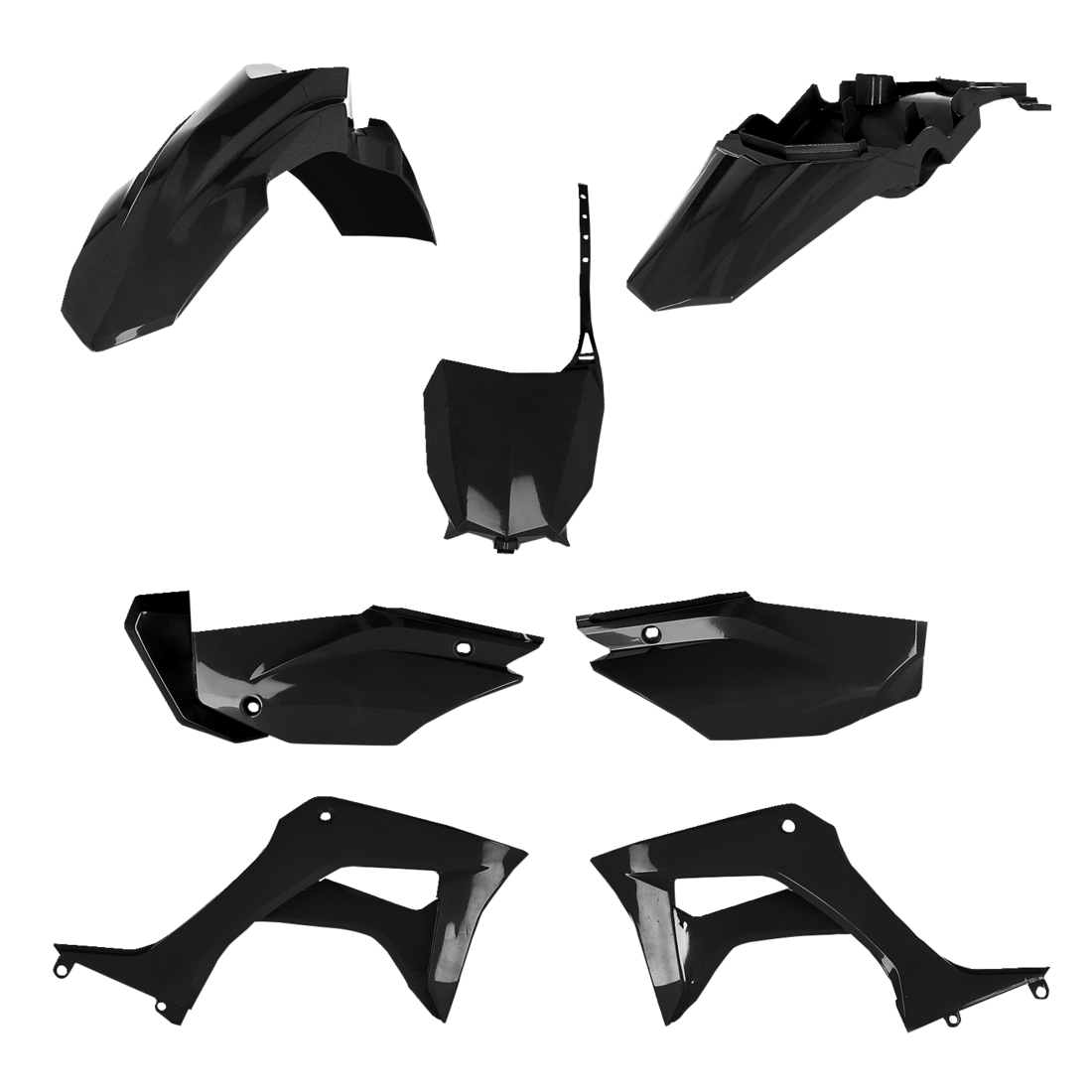 ACERBIS Standard Replacement Body Kit - Black/Metallic 2861937440