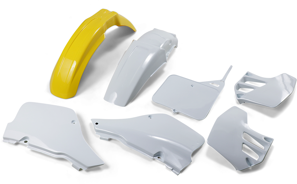 UFO Replacement Body Kit - OEM Yellow/White RM125 1992 SUKIT397-999