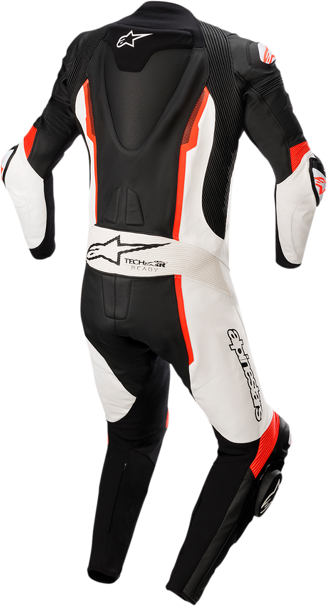 ALPINESTARS Missile v2 - Traje de 1 pieza - Negro/Blanco/Rojo Fluorescente - US 42 / EU 52 3150122-1231-52