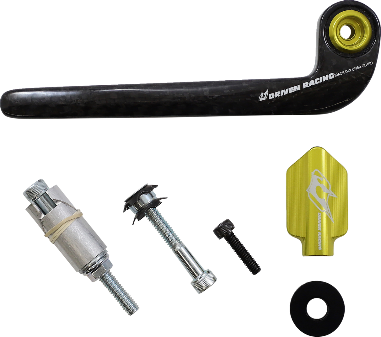 DRIVEN RACING Protector de maneta - Fibra de carbono - Embrague - Dorado DCTDLG-2-GD