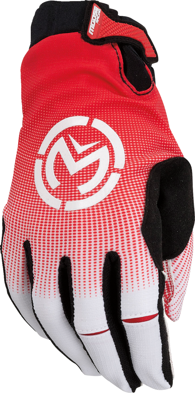 Guantes MOOSE RACING SX1™ - Rojo/Blanco - Grande 3330-7323