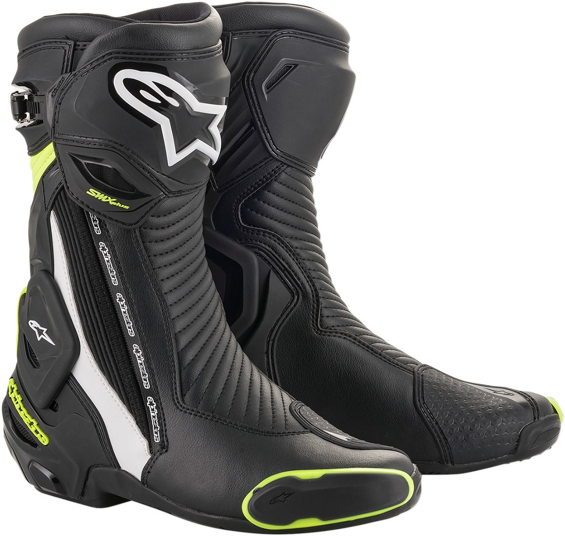 Botas ALPINESTARS SMX+ - Negro/Blanco/Amarillo Fluorescente - US 6 / EU 39 2221019-125-39