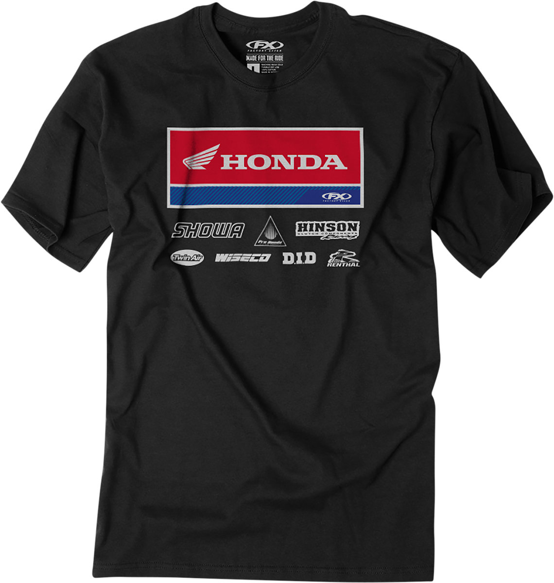 Camiseta FACTORY EFFEX Honda 21 Racewear - Negro - 2XL 24-87328