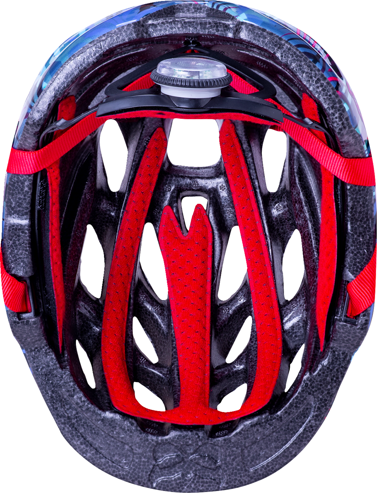 Casco iluminado KALI Child Chakra - Jungle - Azul brillante - Pequeño 221022225