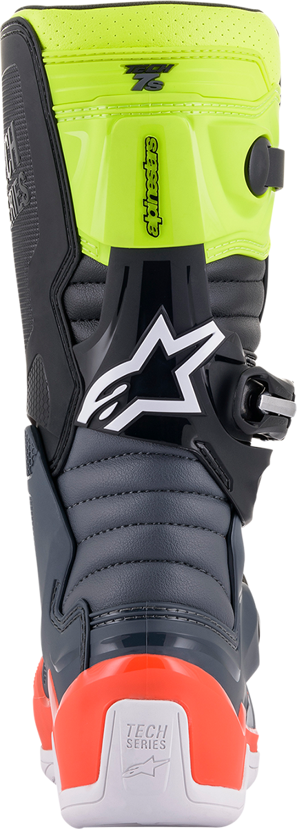 Botas ALPINESTARS Tech 7S - Negro/Gris/Rojo/Blanco/Amarillo - US 2 2015017-9058-2