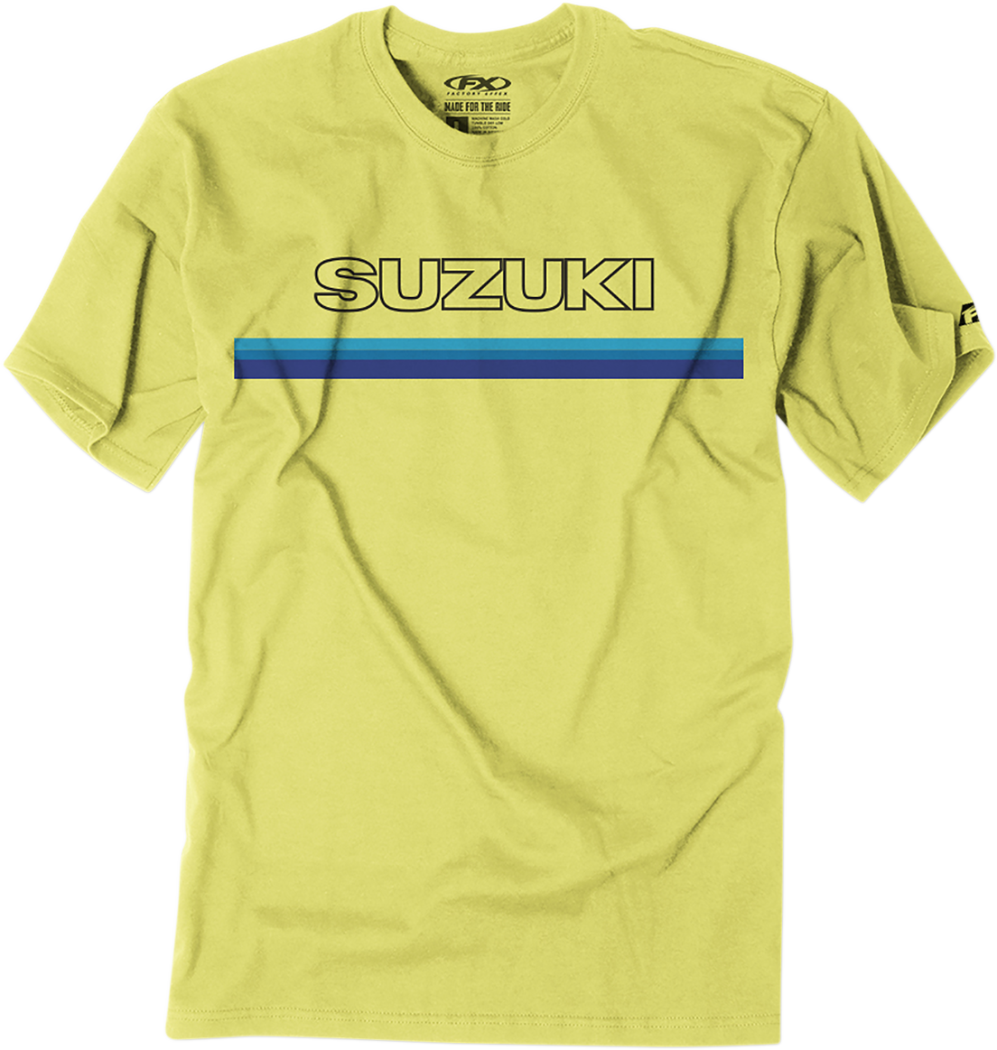 Camiseta FACTORY EFFEX Suzuki Throwback - Amarillo - Mediano 23-87402