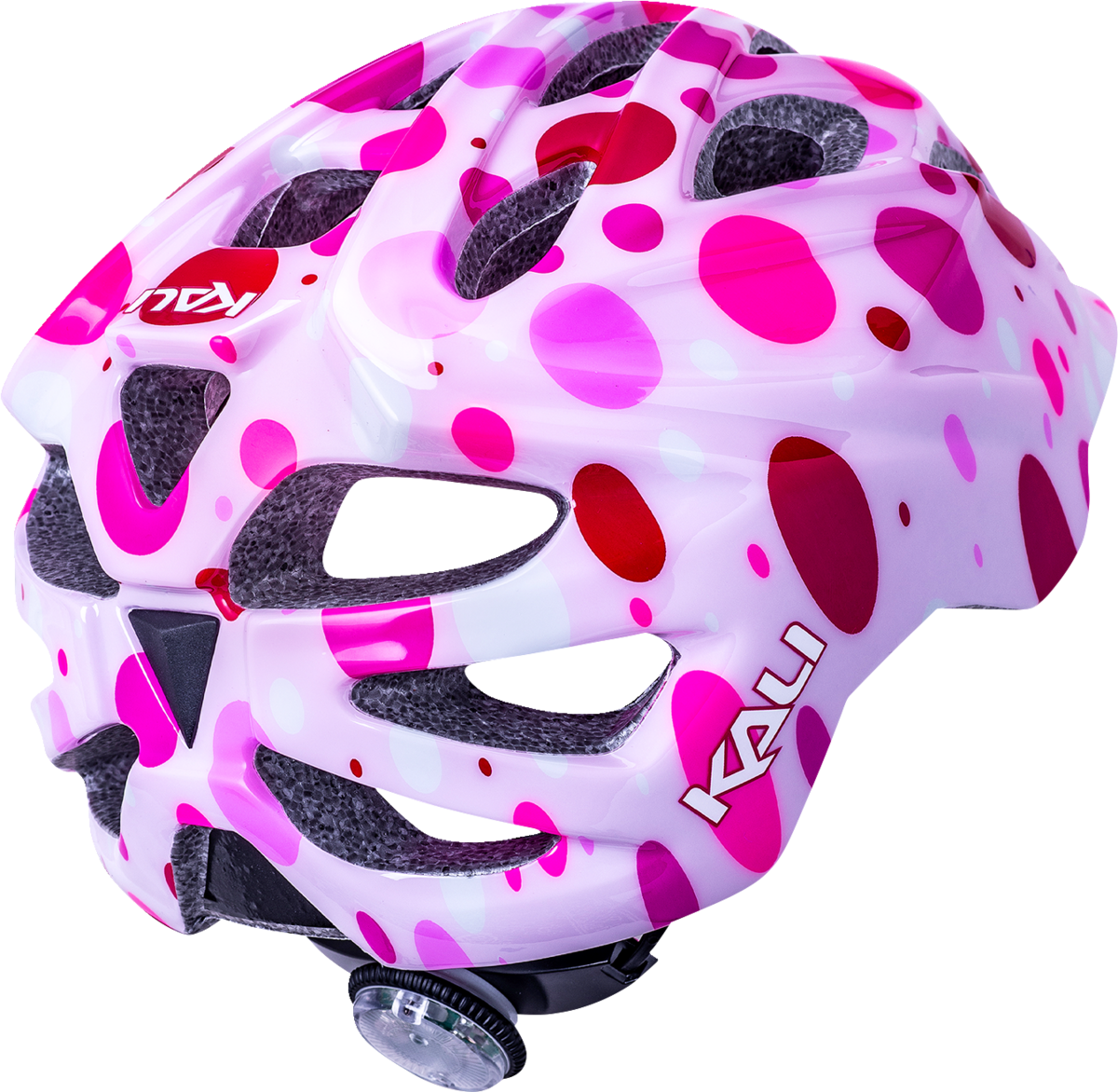 Casco iluminado KALI Child Chakra - Confeti - Rosa brillante - Pequeño 221022125