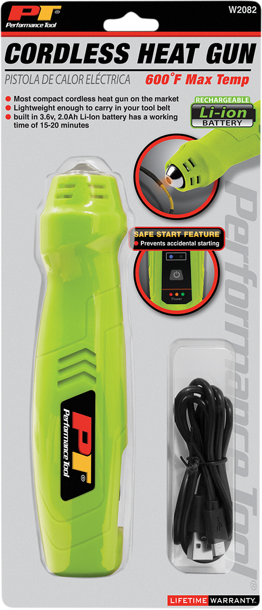 PERFORMANCE TOOL Heat Gun - Cordless - Li-Ion W2082