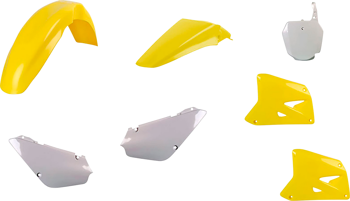 Kit de carrocería POLISPORT - '18 OEM Amarillo/Blanco - RM 85 90775