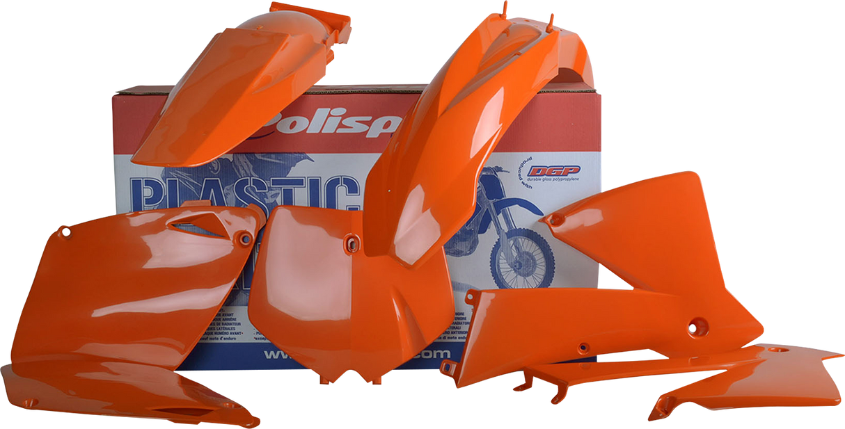 Kit de carrocería POLISPORT - OEM naranja - KTM 90100