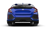 Rally Armor 17-21 Honda Civic Sport & Touring (Hatch) Black UR Mud Flap w/ Blue Logo MF51-UR-BLK/BL