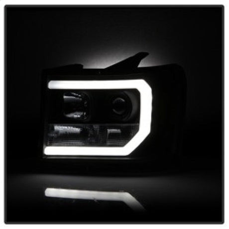 Spyder GMC Sierra 1500/2500/3500 07-13 V2 Projector Headlights- Black PRO-YD-GS07V2-LBDRL-BK 5083630