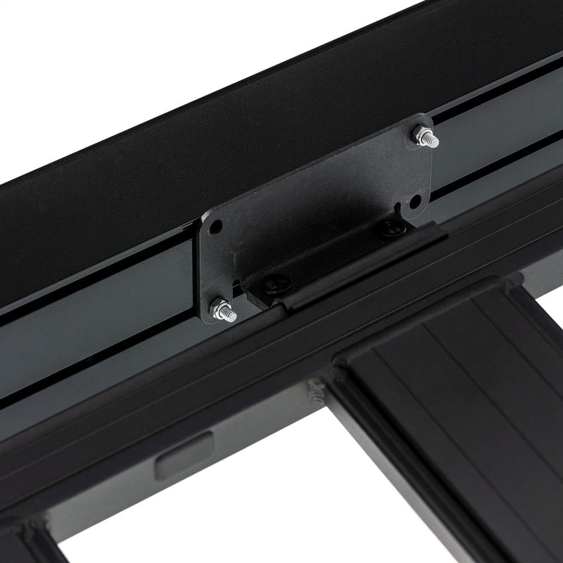 ARB Aluminum Awning, Black Frame, 8.2FT x 8.2FT, Installed with LED Light Strip 814412A