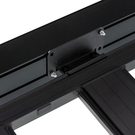 ARB Aluminum Awning, Black Frame, 8.2FT x 8.2FT, Installed with LED Light Strip 814412A