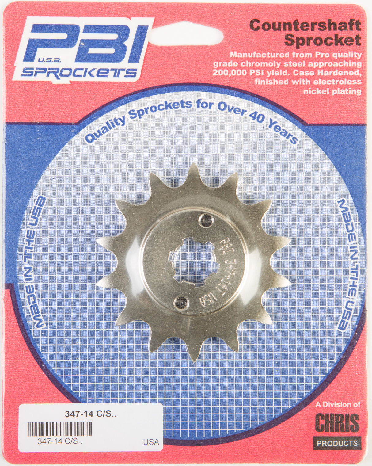PBIFront Cs Sprocket Steel 14t-520 Yam347-14