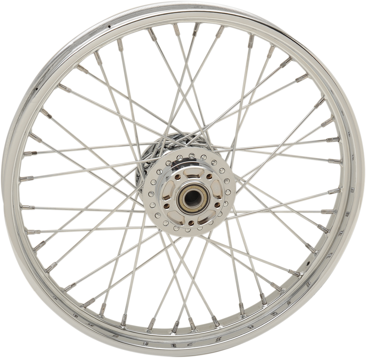 DRAG SPECIALTIES Front Wheel - Single Disc/No ABS - Chrome - 21"x2.15" - '08-'17 FXD N/F FXDWG MODELS 64389A