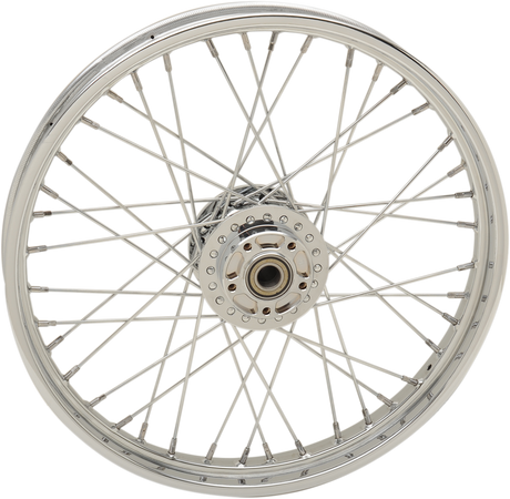DRAG SPECIALTIES Front Wheel - Single Disc/No ABS - Chrome - 21"x2.15" - '08-'17 FXD N/F FXDWG MODELS 64389A