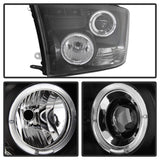 Spyder Dodge Ram 1500 09-14 10-14 Projector Headlights Halogen- LED Halo LED - Blk PRO-YD-DR09-HL-BK 5010032