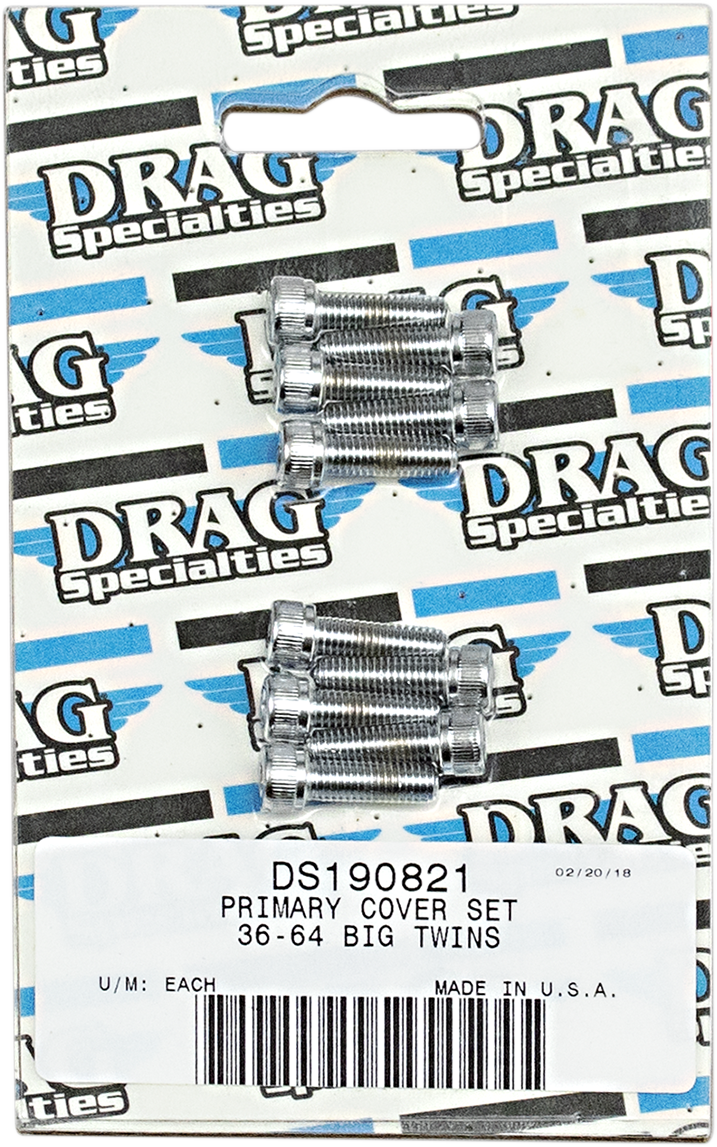 DRAG SPECIALTIES Pernos de cubierta primaria de cabeza hueca - Big Twin '36-'64 MK159