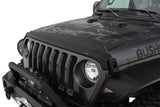 AVS 2018+ Jeep Wrangler (JL) 2dr/4dr Aeroskin II Textured Low Profile Hood Shield - Black 436148