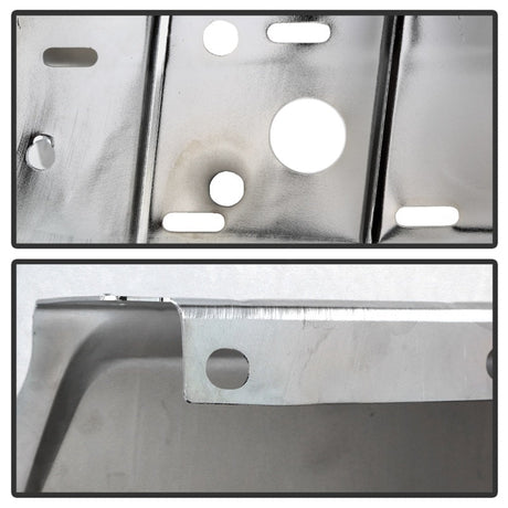 XTune 17-19 Ford F250/ F350 Rear Left Bumper Cap End w/ Sensor Hole - Chrome RB-FF25017-BEWS-L 9048999
