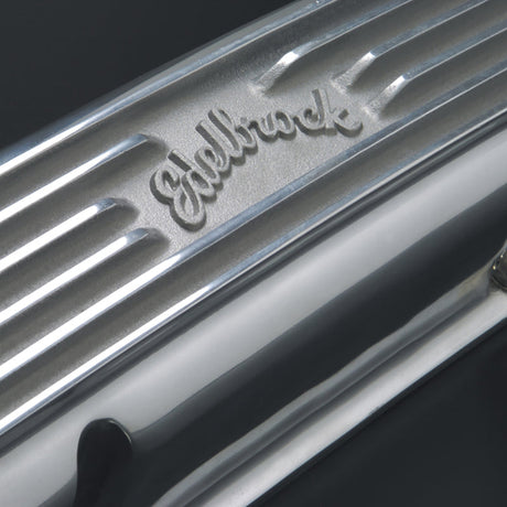 Edelbrock Valve Cover Classic Series Chevrolet 1959-1986 262-400 CI V8 Polshed 4145