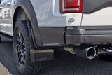 Rally Armor 17-19 Ford F-150 Raptor UR Black Mud Flap w/ Silver Logo MF53-UR-BLK/SIL