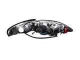 ANZO 1994-1998 Ford Mustang Projector Headlights w/ Halo Black 1pc 121038