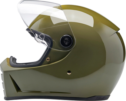 BILTWELL Lane Splitter Helmet - Gloss Olive Green - XS 1004-154-501