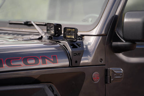 DV8 Offroad 18-22 Jeep Gladiator JT Cowl Light Bar Bracket LBJL-04
