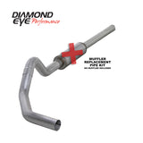 Diamond Eye KIT 4in CB MFLR RPLCMENT PIPE SGL AL: 2004.5-2007.5 DODGE CUMMINS 600 K4234A-RP