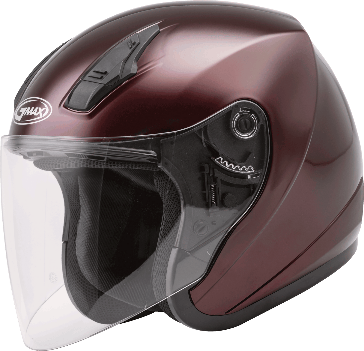 GMAX Of-17 Open-Face Helmet Wine Red Md G317105N