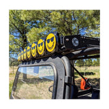 KC HiLiTES 6in. Hard Cover for Gravity Pro6 LED Lights (Single) - Smiley Face- Yellow/Black KC Logo 5114