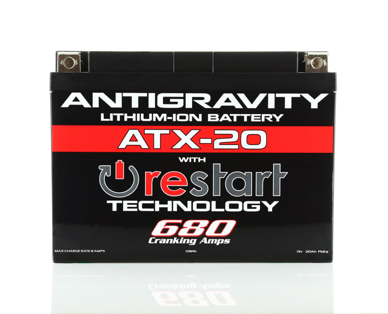 Antigravity YTX20 Lithium Battery w/Re-Start AG-ATX20-RS