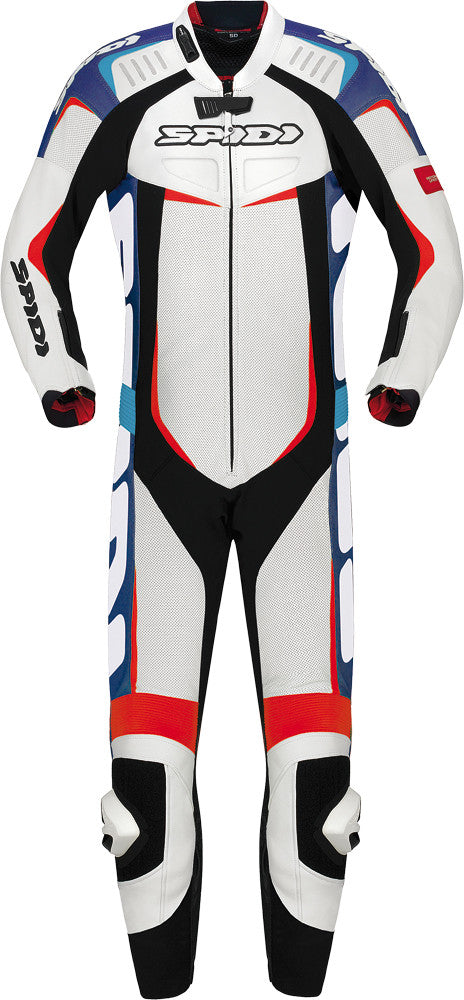 SPIDI Track Leather Wind Pro Suit Blue/Red E52/Us42 Y120-022-52
