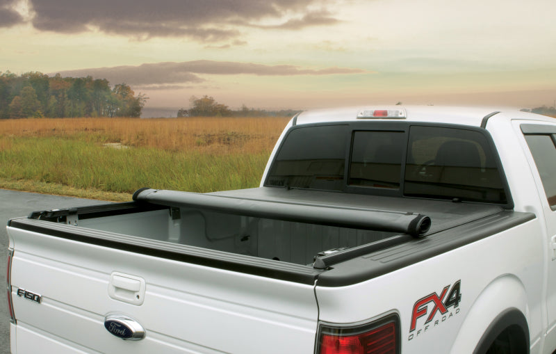 Lund 07-17 Chevy Silverado 1500 (8ft. Bed) Genesis Roll Up Tonneau Cover - Black 96094