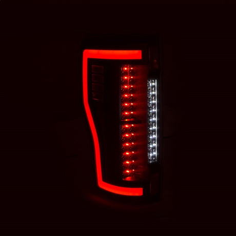 ANZO 2017+ Ford F-250 LED Taillights - Black/Smoke 311288