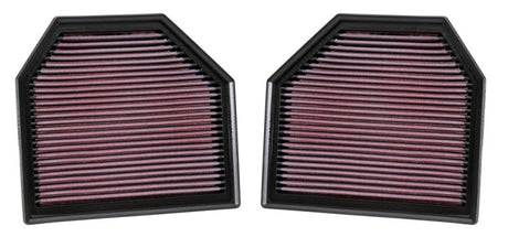 K&N Replacement Air Filter for 11-14 BMW M5/M6 4.4L V8 / 2015 M4/M3 3.0L I6  (2 per box) 33-2488