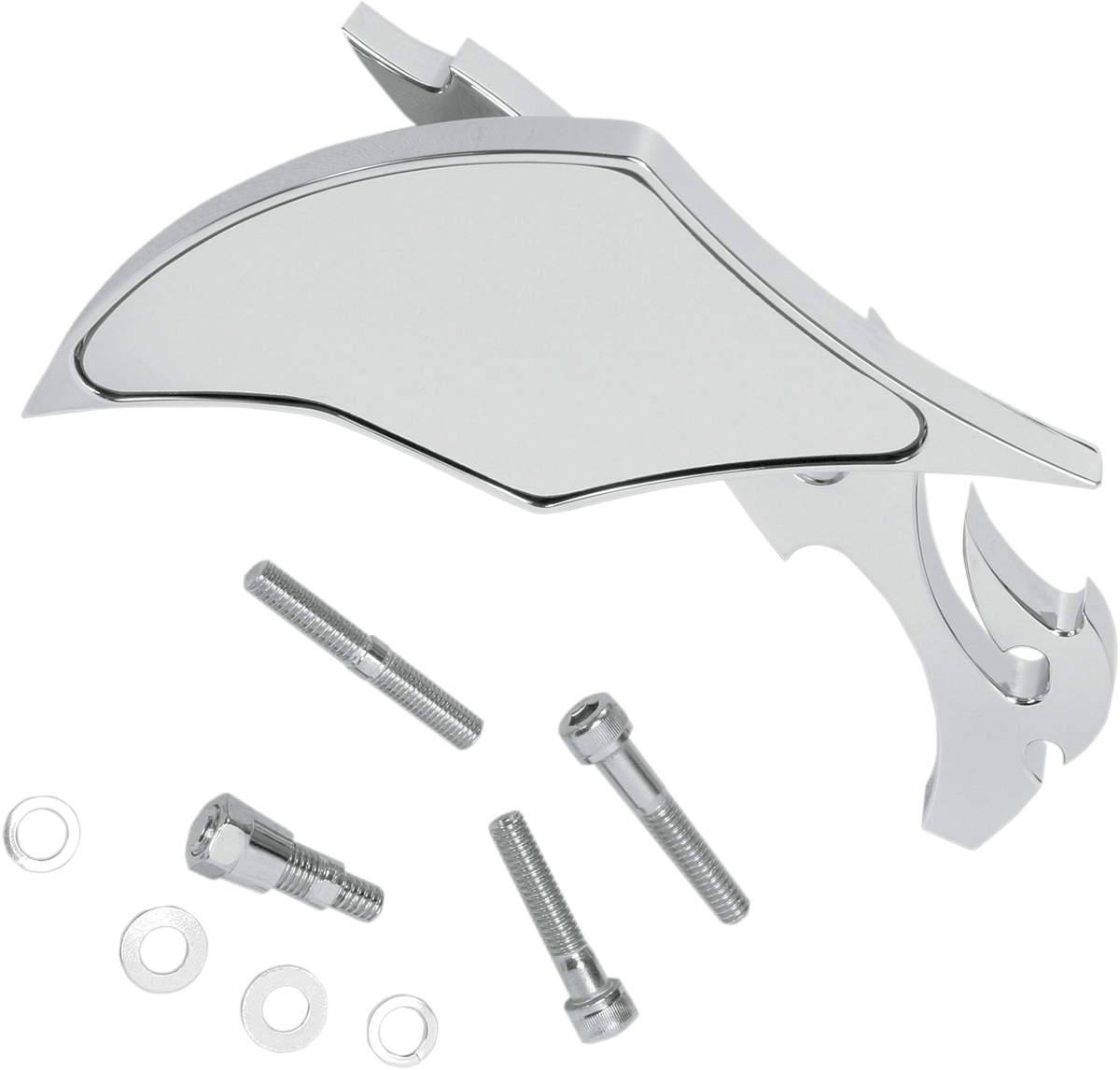 PRO-ONE PERF.MFG. Mirror - Flame - Chrome - Left 104220