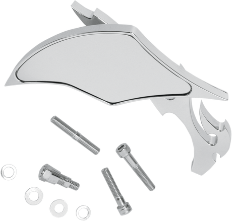 PRO-ONE PERF.MFG. Mirror - Flame - Chrome - Left 104220