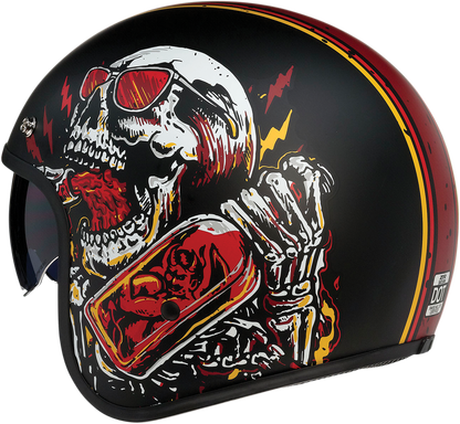 Z1R Saturn Helmet - Devil Made Me - Black/Red - XS 0104-2816